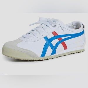 Onitsuka Tiger Mexico 66 Trainers - White / Red / Blue unisex size 9.5 women